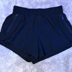 Black athletic shorts